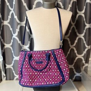 Vera Bradley Trapeze Tote, Katalina Pink Diamonds